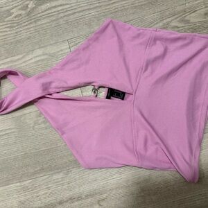 Forever 21 Light Pink Chain Detail Top